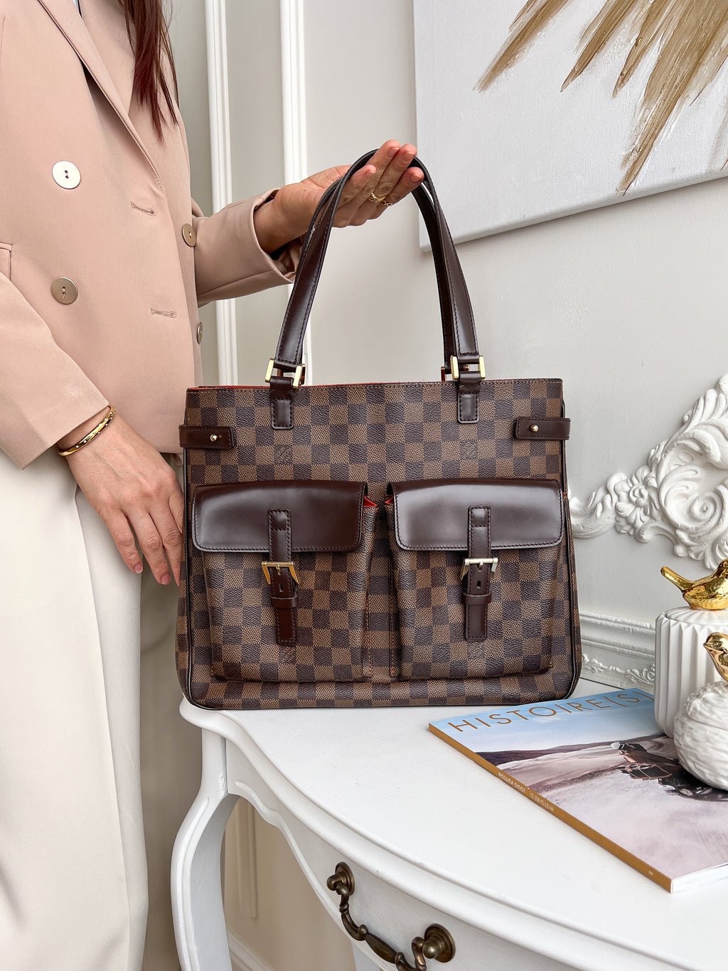 Authentic LV Uzes damier ebene handbag
