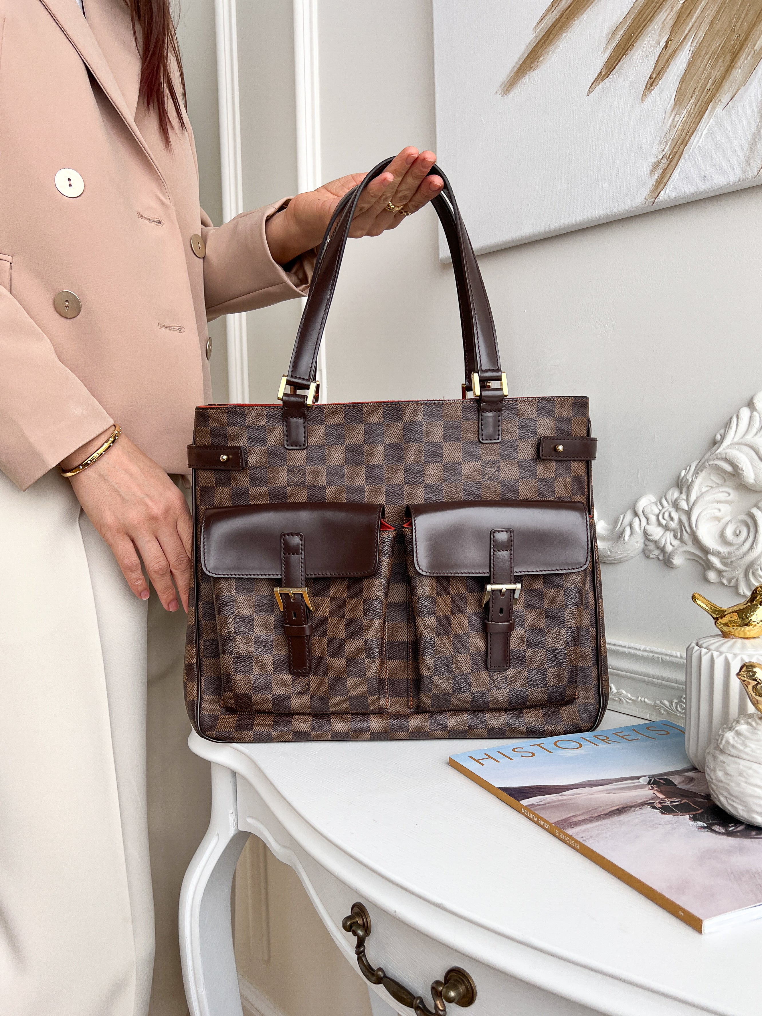 Authentic LV Uzes damier ebene handbag