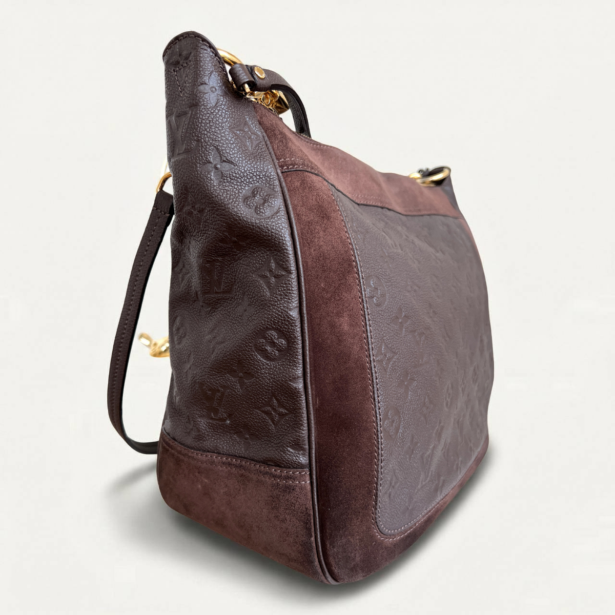 Louis Vuitton Audacieuse Monogram MM Empreinte Sac bandoulière marron