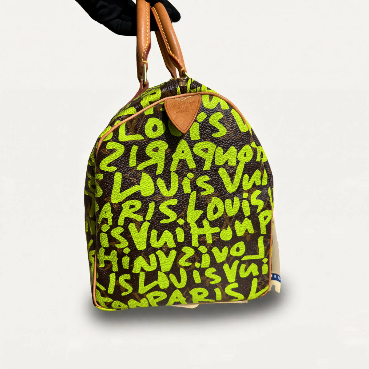 LOUIS VUITTON Speedy 30 Monogram Graffiti Green Peedi Bag