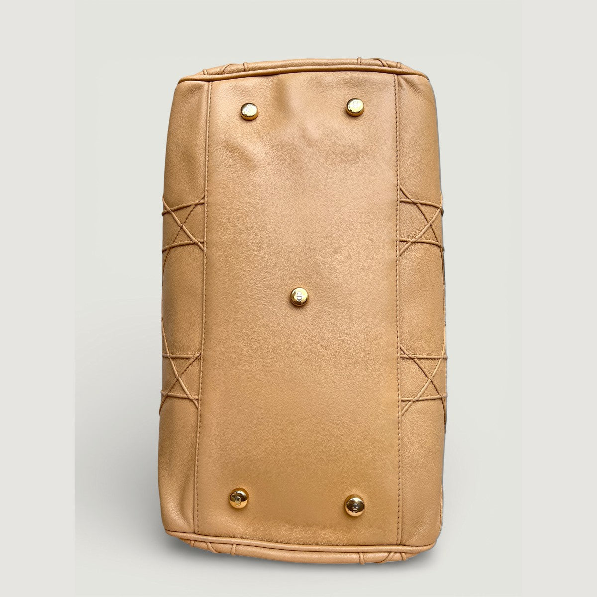 Authentique sac fourre-tout Dior Beige Cannage Granville en cuir 09-BO-0132 B0867