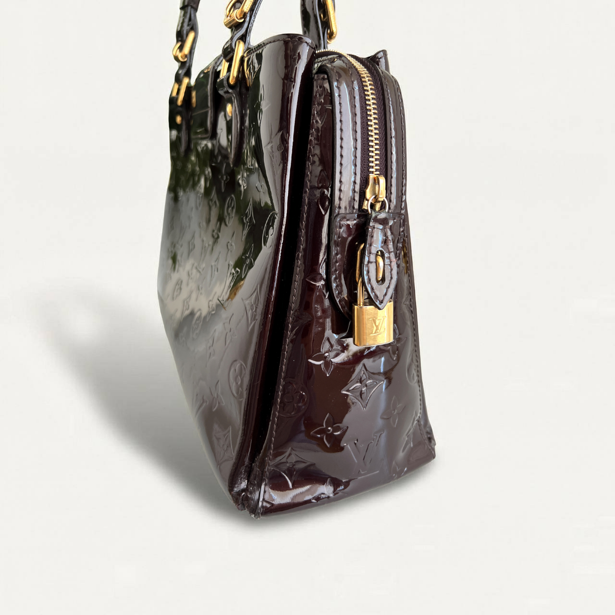 Louis Vuitton Melrose Avenue Amarante Monogram Vernis Sac à main verni