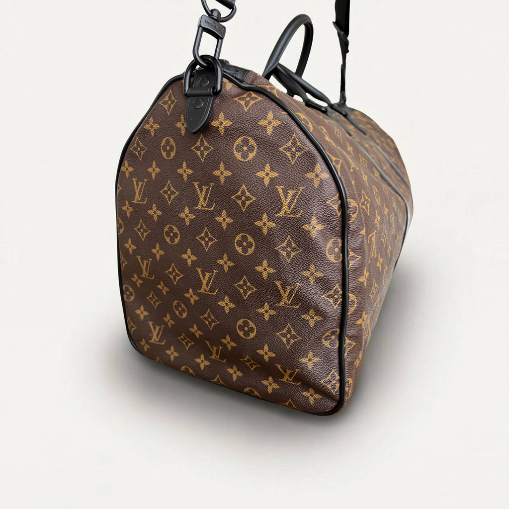 Louis Vuitton Waterproof Keepall 55 Bandouliere Monogram Travel Bag