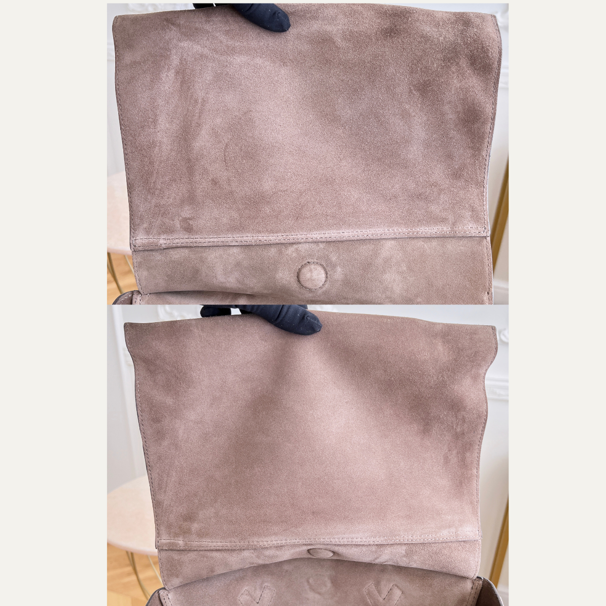 Louis Vuitton W Tote Veau Cachemire Calfskin  suede brown bag