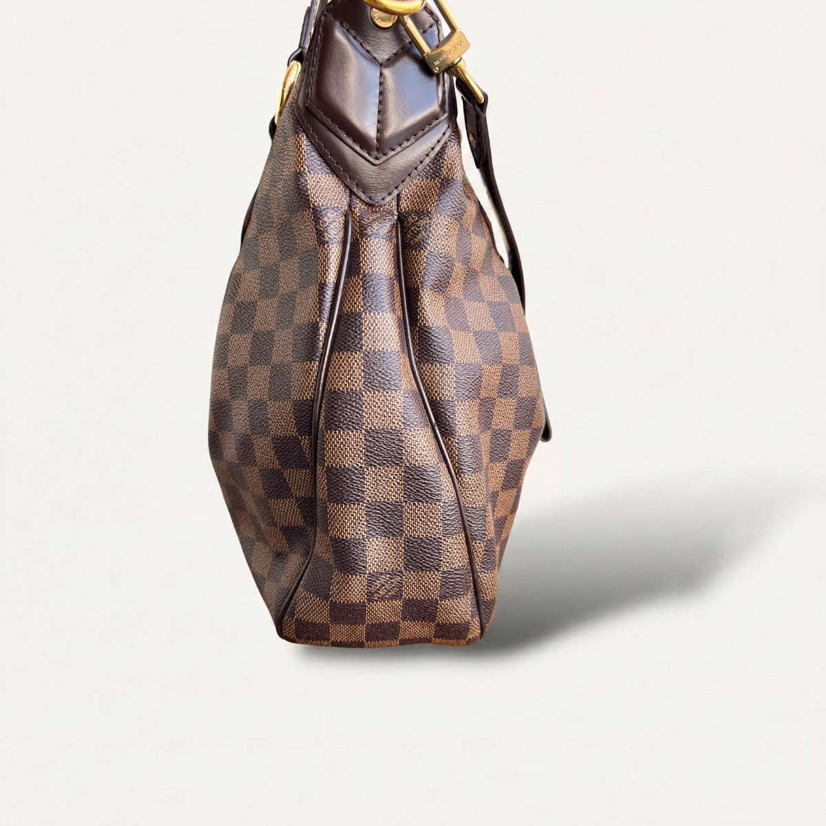 Louis Vuitton Evora MM Damier Ebene Shoulder Tote Bag