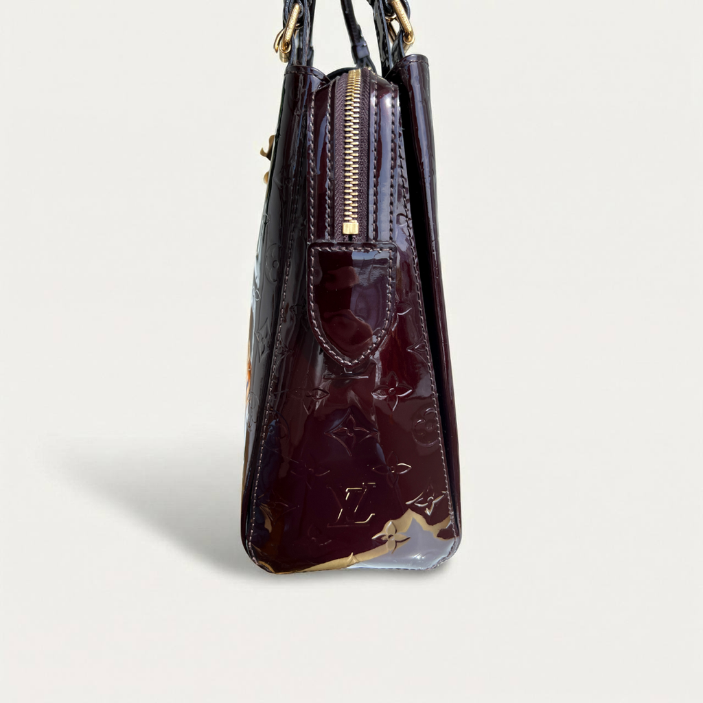 Louis Vuitton Melrose Amarante Monogram Vernis Patent Avenue Handbag