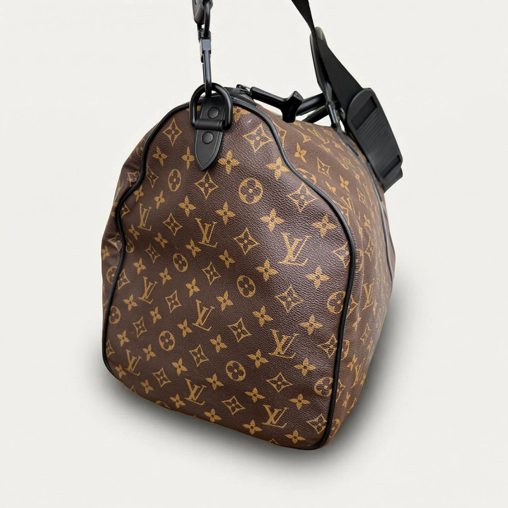 Louis Vuitton Waterproof Keepall 55 Bandouliere Monogram Travel Bag