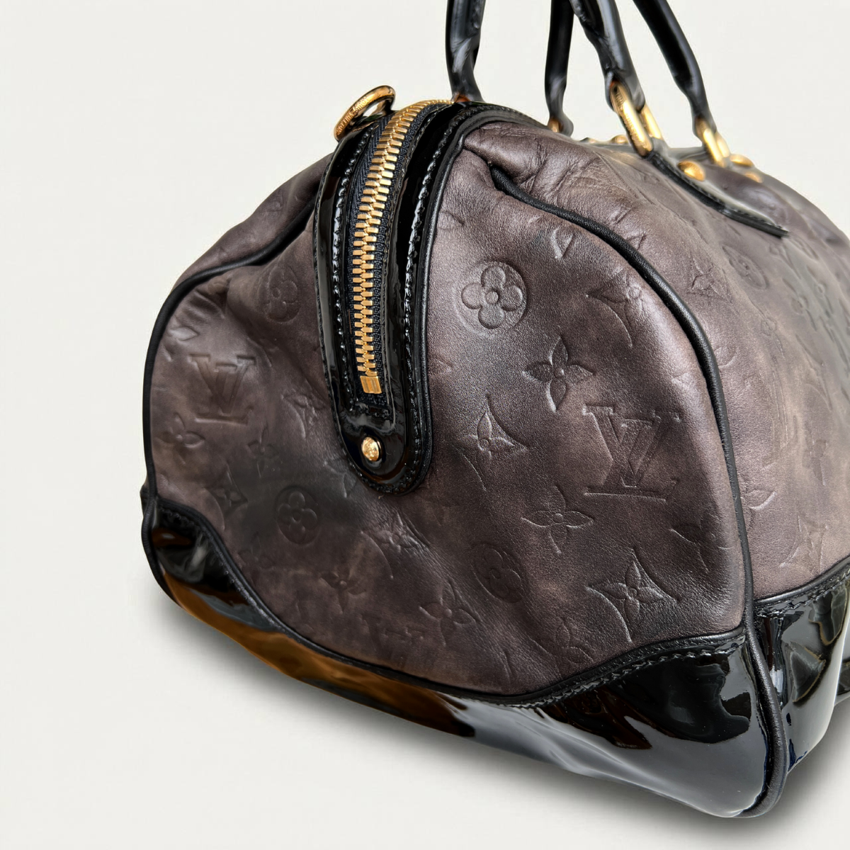 Louis Vuitton Boston Stephen Sprouse Monogram Patent Leather Bag