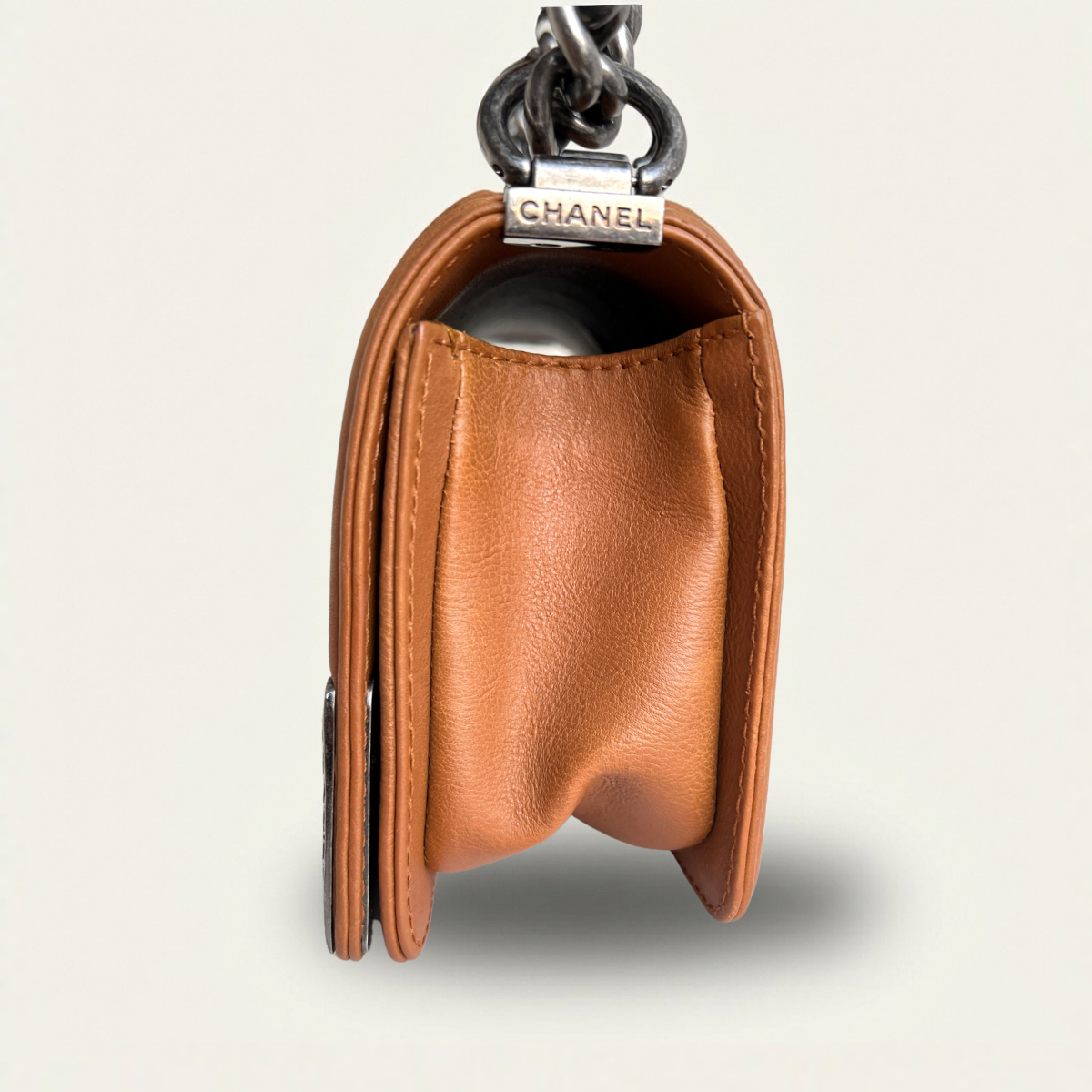 Chanel Boy Small Caramel Calf Skin Crossbody Limited Bag