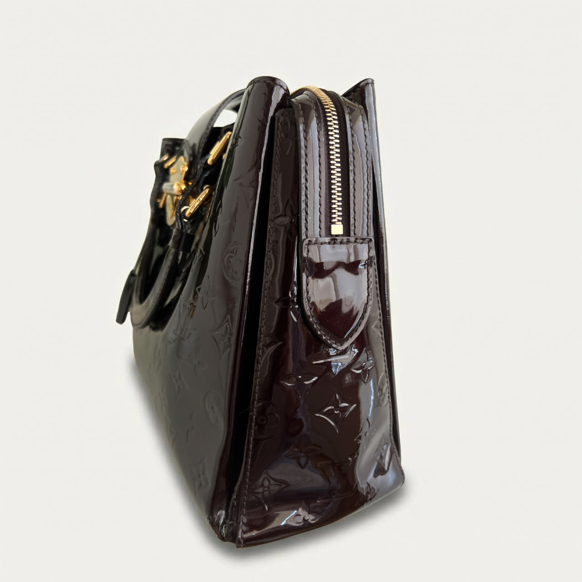 Louis Vuitton Melrose Avenue Amarante Monogram Vernis Sac à main verni