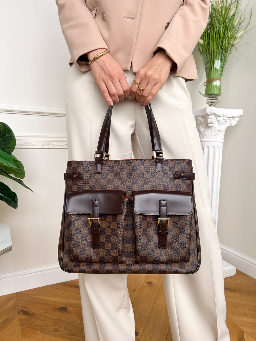Authentic LV Uzes damier ebene handbag
