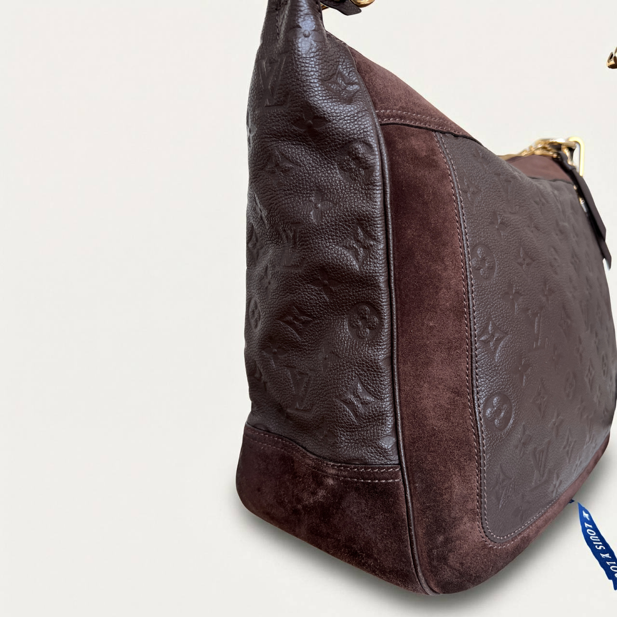 Louis Vuitton Audacieuse Monogram MM Empreinte Sac bandoulière marron