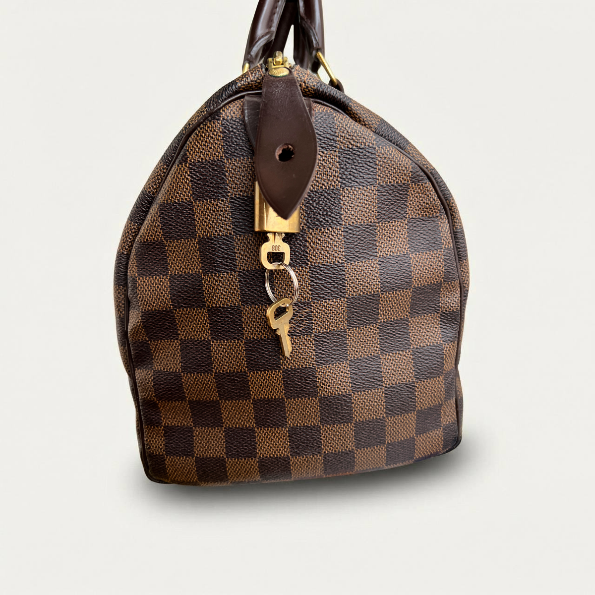 Louis Vuitton Speedy 30 Damier Ebene Satchel