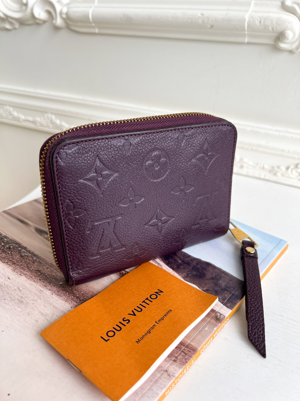 Authentic Louis Vuitton empreinte monogram purple violet  wallet