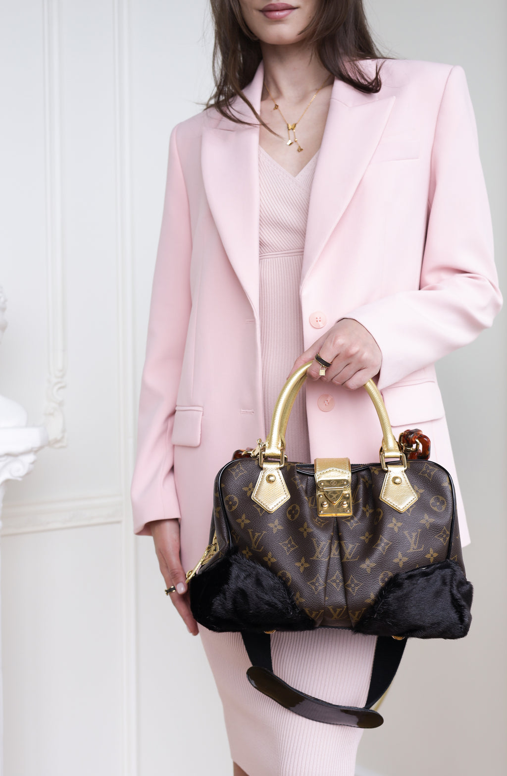 Authentic  LV Limited Monogram Leopard Adele Stephen Crossbody