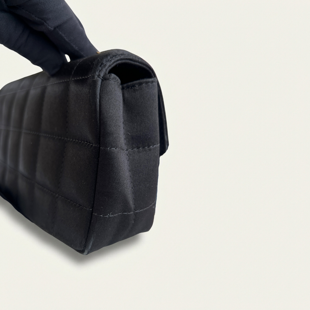 Chanel Timeless Silk Classic Crossbody Black Classique Clutch