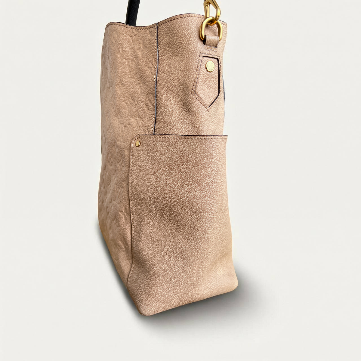 Louis Vuitton Bagatelle Empreinte Dune Beige Tote Shopper Bag