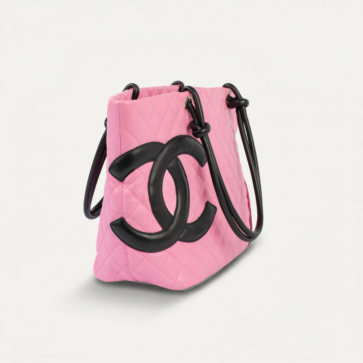 Chanel Cambon Rosa Tote GM Large shopping pink leather Handbag