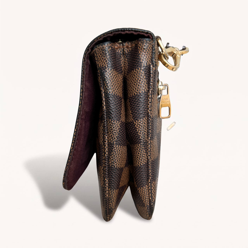 Authentic Louis Vuitton Hoxton Pm damier ebene crossbody clutch bag