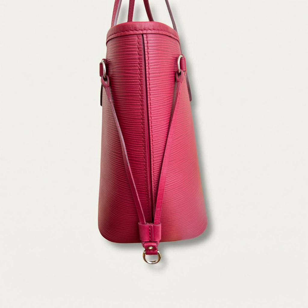 Louis Vuitton Neverfull PM Epi Leather Tote Fuchsia Bag