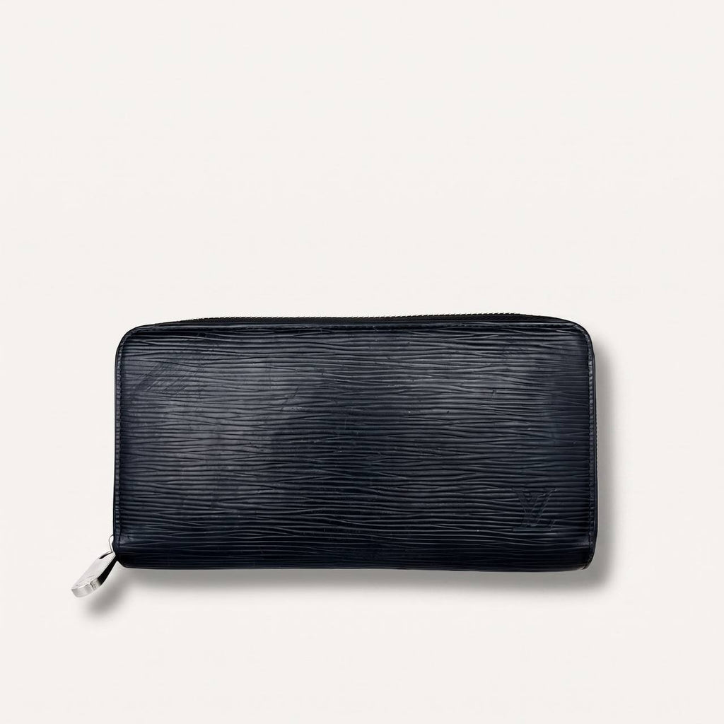 Authentic LV wallet long epi black zipper