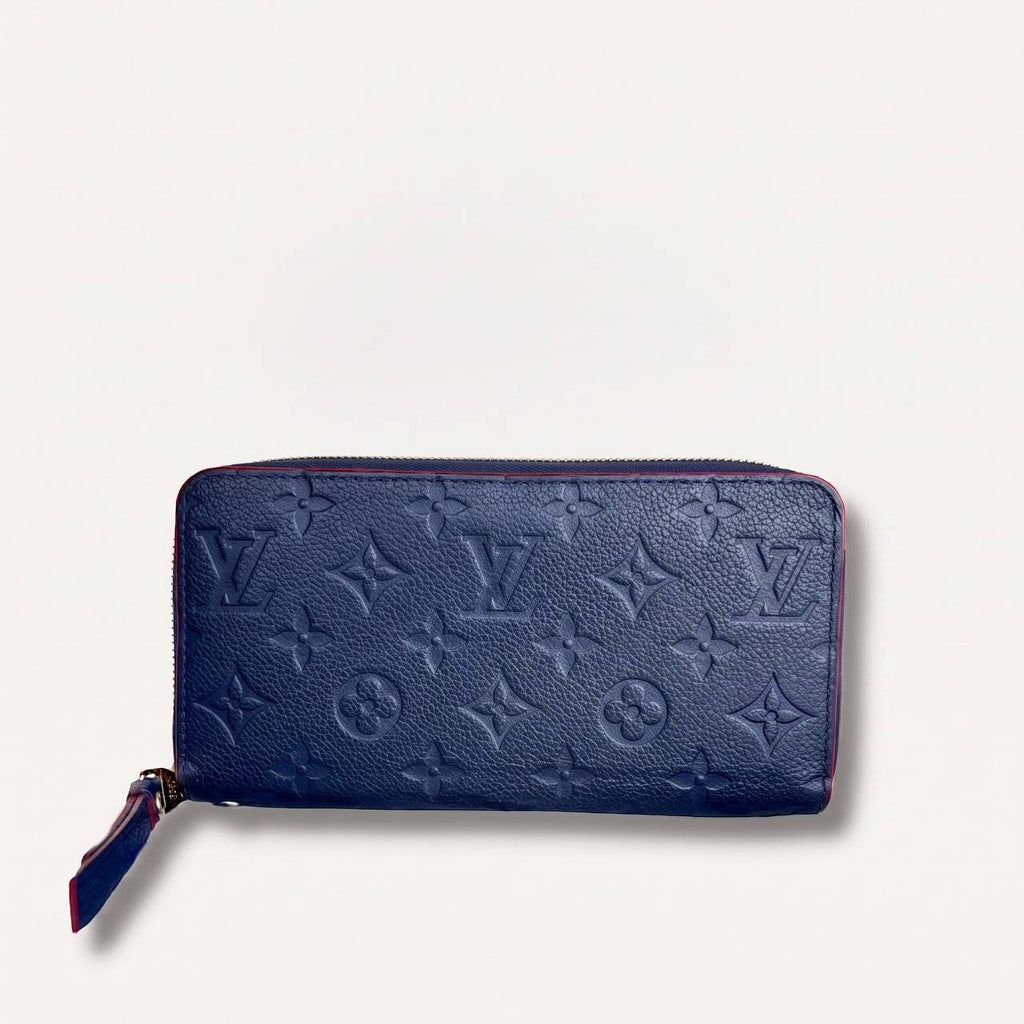 LV wallet empreinte dark blue with red