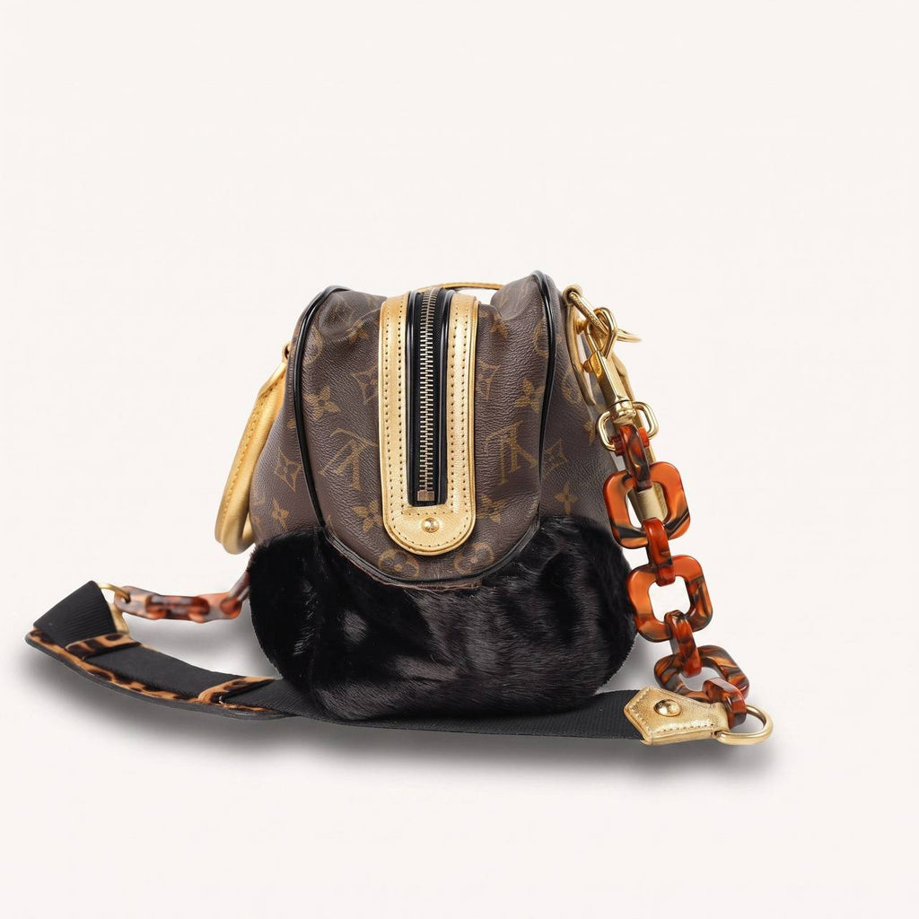 Authentic  LV Limited Monogram Leopard Adele Stephen Crossbody