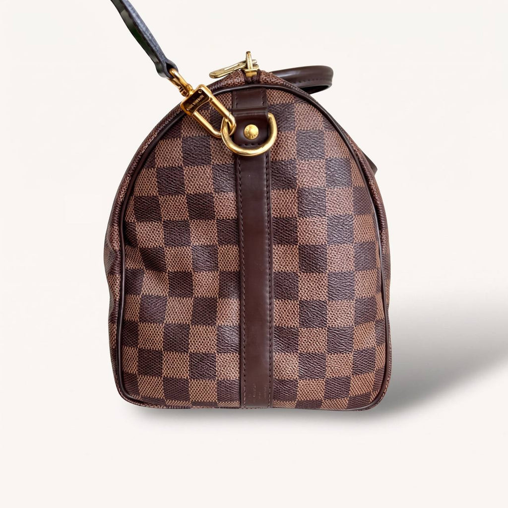 Authentic Louis Vuitton Speedy 30 damier ebene bandouliere crossbody satchel bag