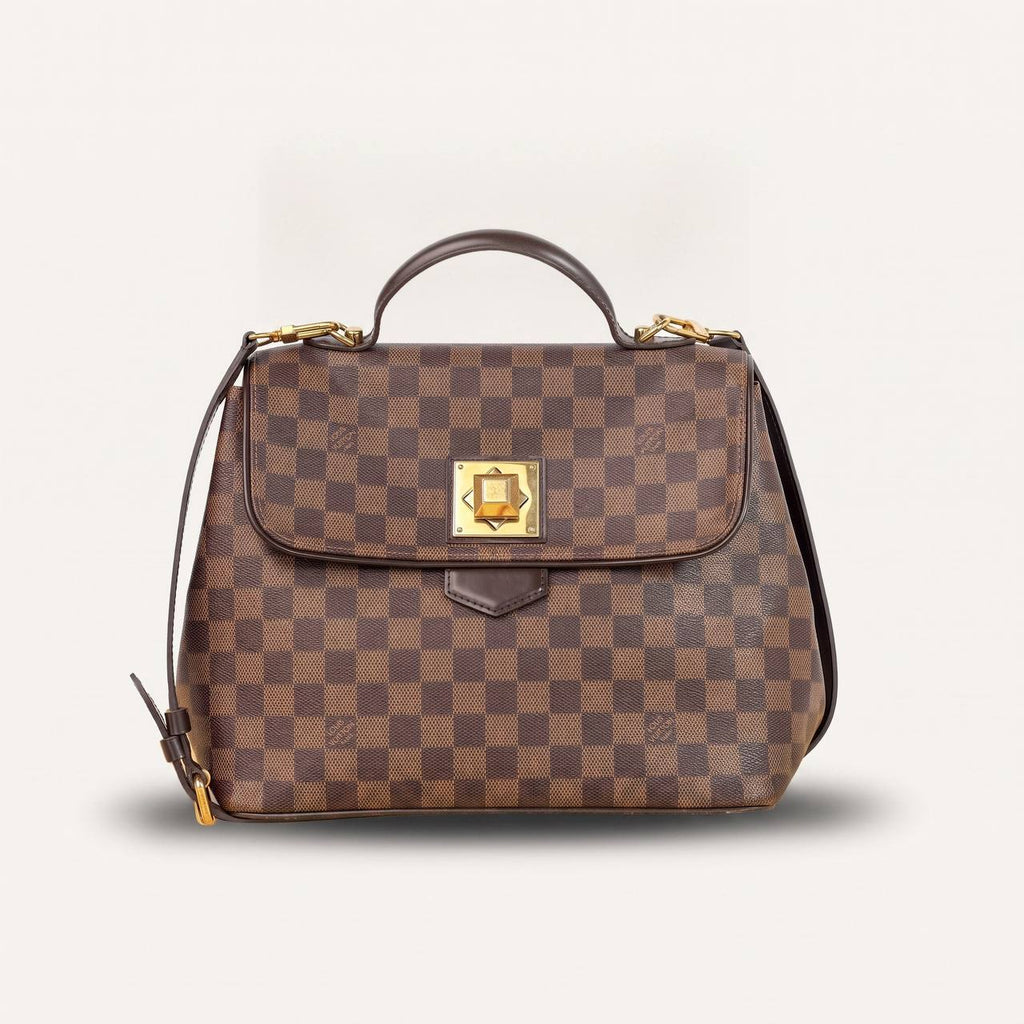 Authentic LV Bergamo GM Damier Ebene Satchel Crossbody bag