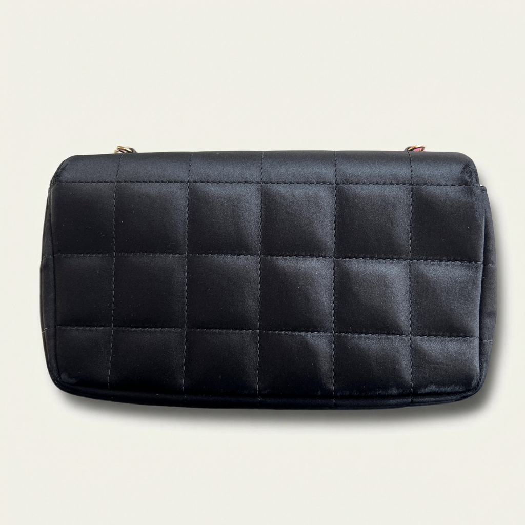 Chanel Timeless Silk Classic Crossbody Black Classique Clutch