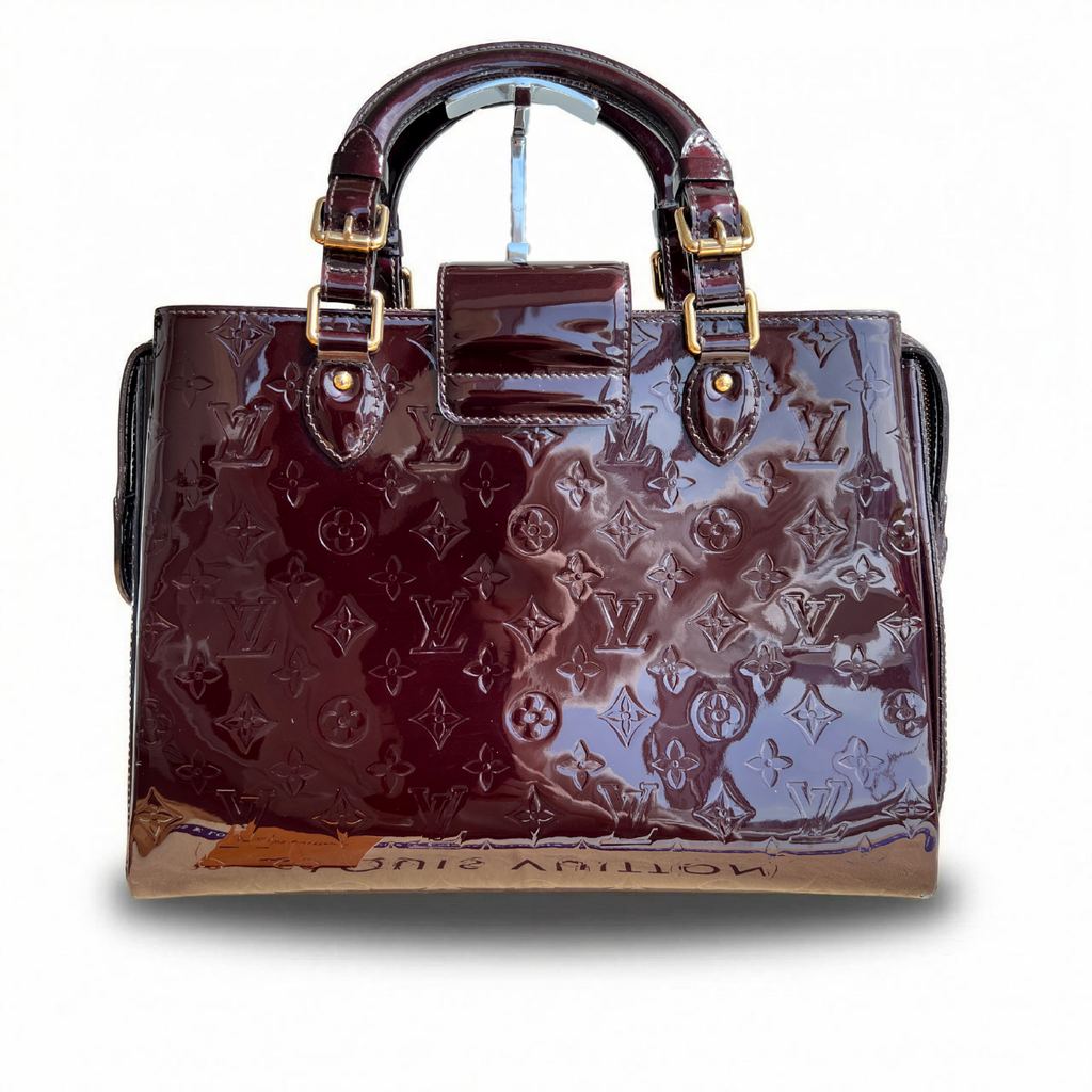 Louis Vuitton Melrose Amarante Monogram Vernis Patent Avenue Handbag