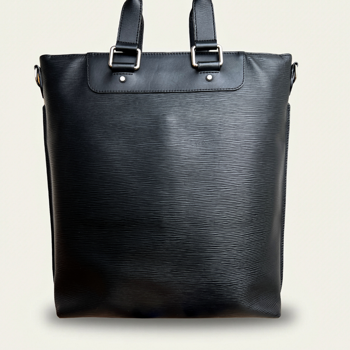 Louis Vuitton Cabajour Cabas Epi Black Brooks Tote Bag