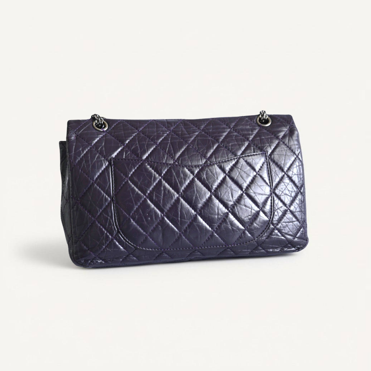 Chanel Reissue Jumbo Calfskin Dark Purple Handbag France