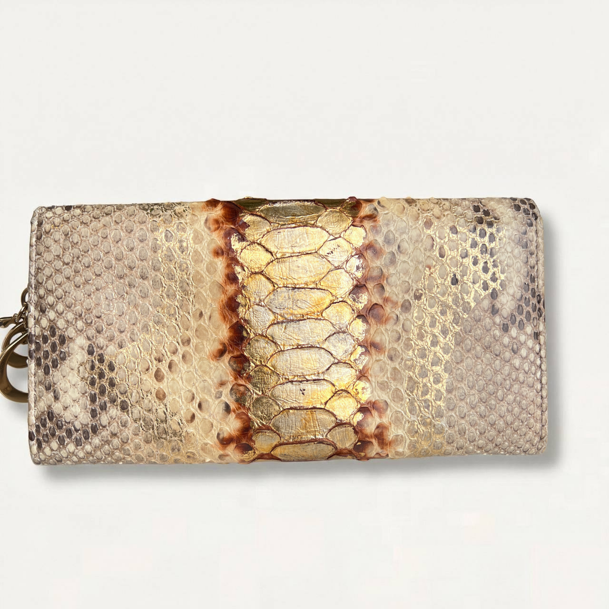Christian Dior Lady Dior Python Limited Edition Clutch Bag