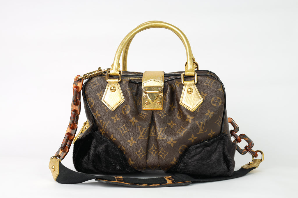 Authentic  LV Limited Monogram Leopard Adele Stephen Crossbody
