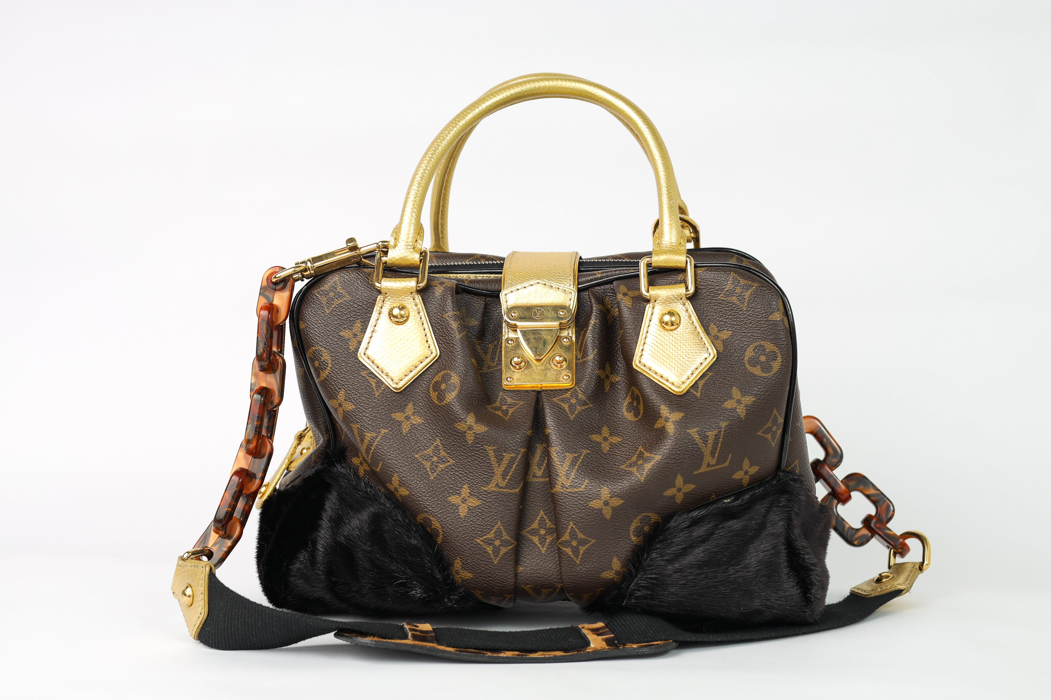 Authentic  LV Limited Monogram Leopard Adele Stephen Crossbody