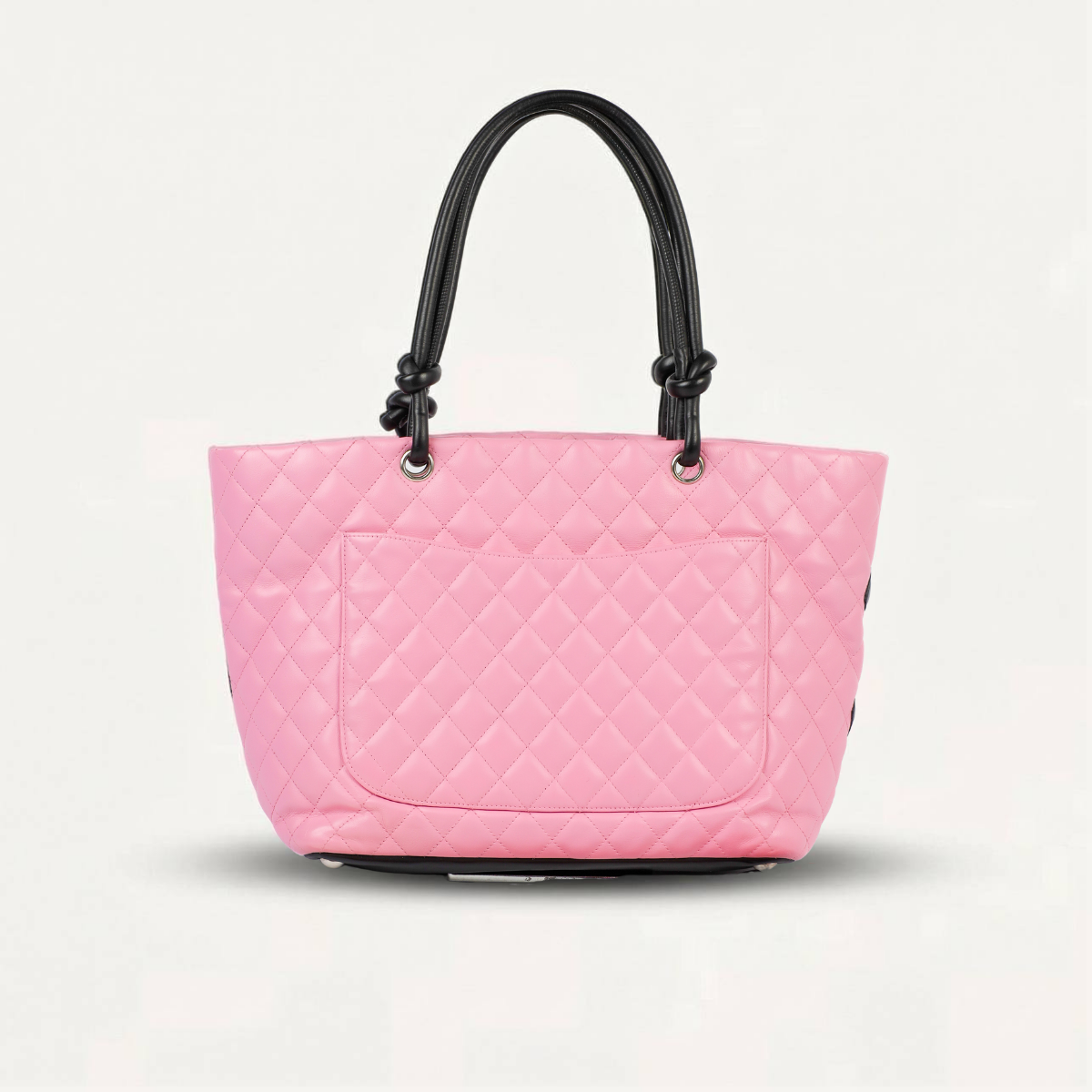 Chanel Cambon Rosa Tote GM Large shopping pink leather Handbag