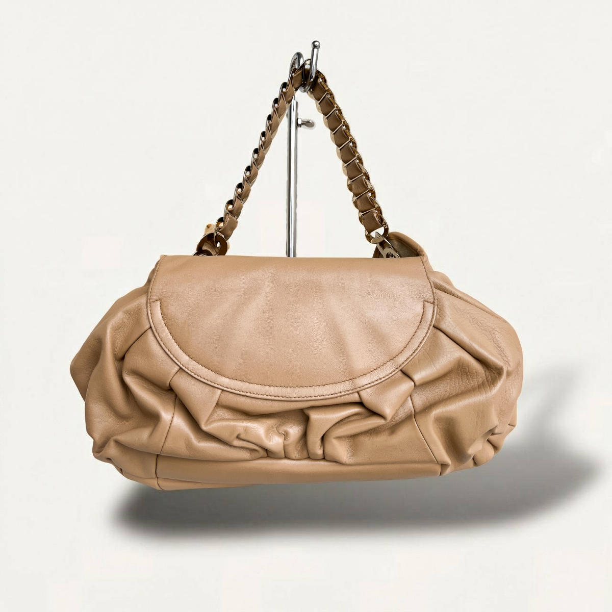 Sac hobo Dior Jazz Club en cuir beige Christian Dior
