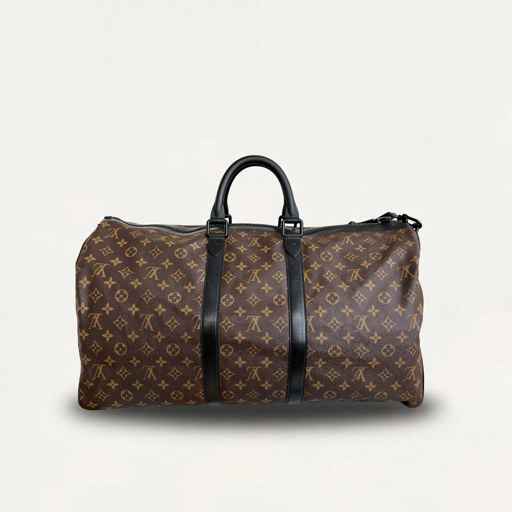 Louis Vuitton Waterproof Keepall 55 Bandouliere Monogram Travel Bag