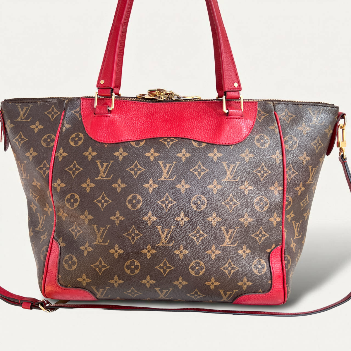 Sac bandoulière Louis Vuitton Estrela MM Monogram Rouge