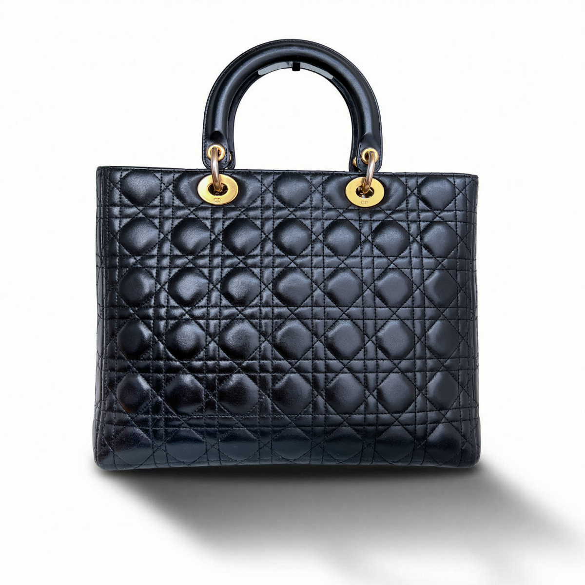 Sac Lady Dior en cuir noir Cannage MA-1001
