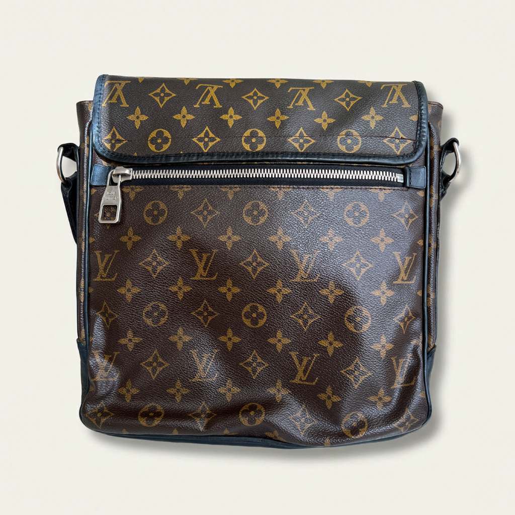 Louis Vuitton Macassar Bass MM Shoulder Crossbody Monogram Bag