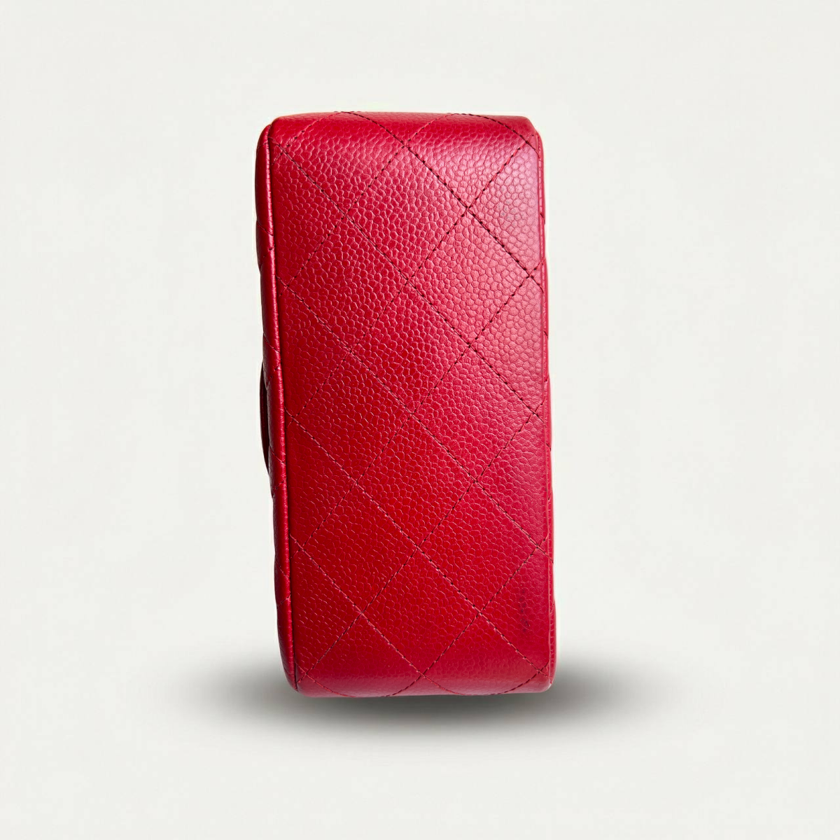 Chanel Classic Squared Caviar Red Leather Crossbody Bag