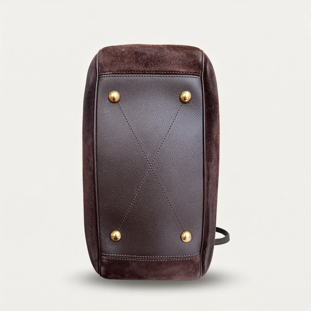 Louis Vuitton Audacieuse Monogram MM Empreinte Sac bandoulière marron