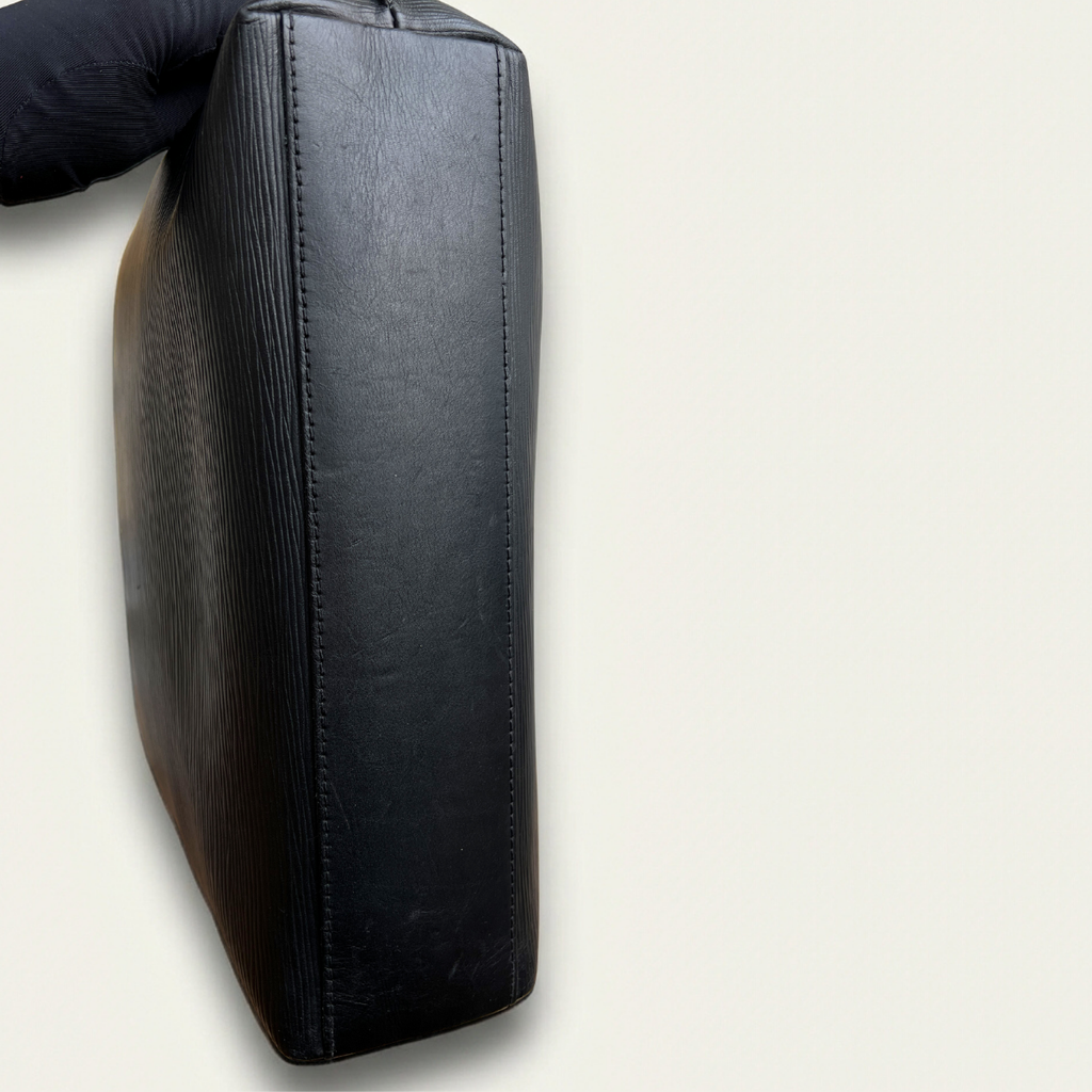 Louis Vuitton Cabajour Cabas Epi Black Brooks Tote Bag