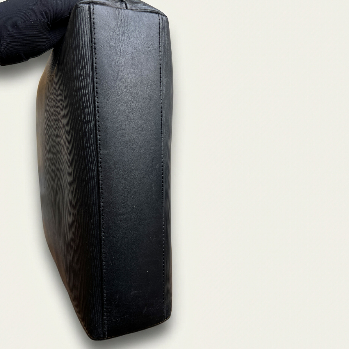 Louis Vuitton Cabajour Cabas Epi Black Brooks Tote Bag