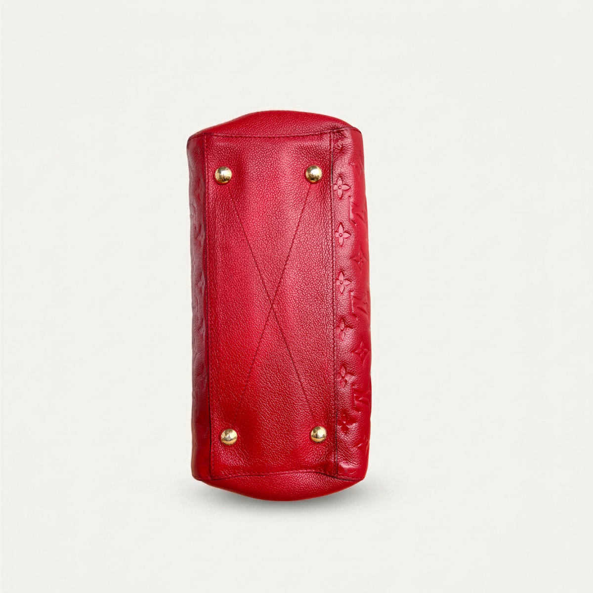 Authentic LV Montaigne MM Empreinte Monogram Red