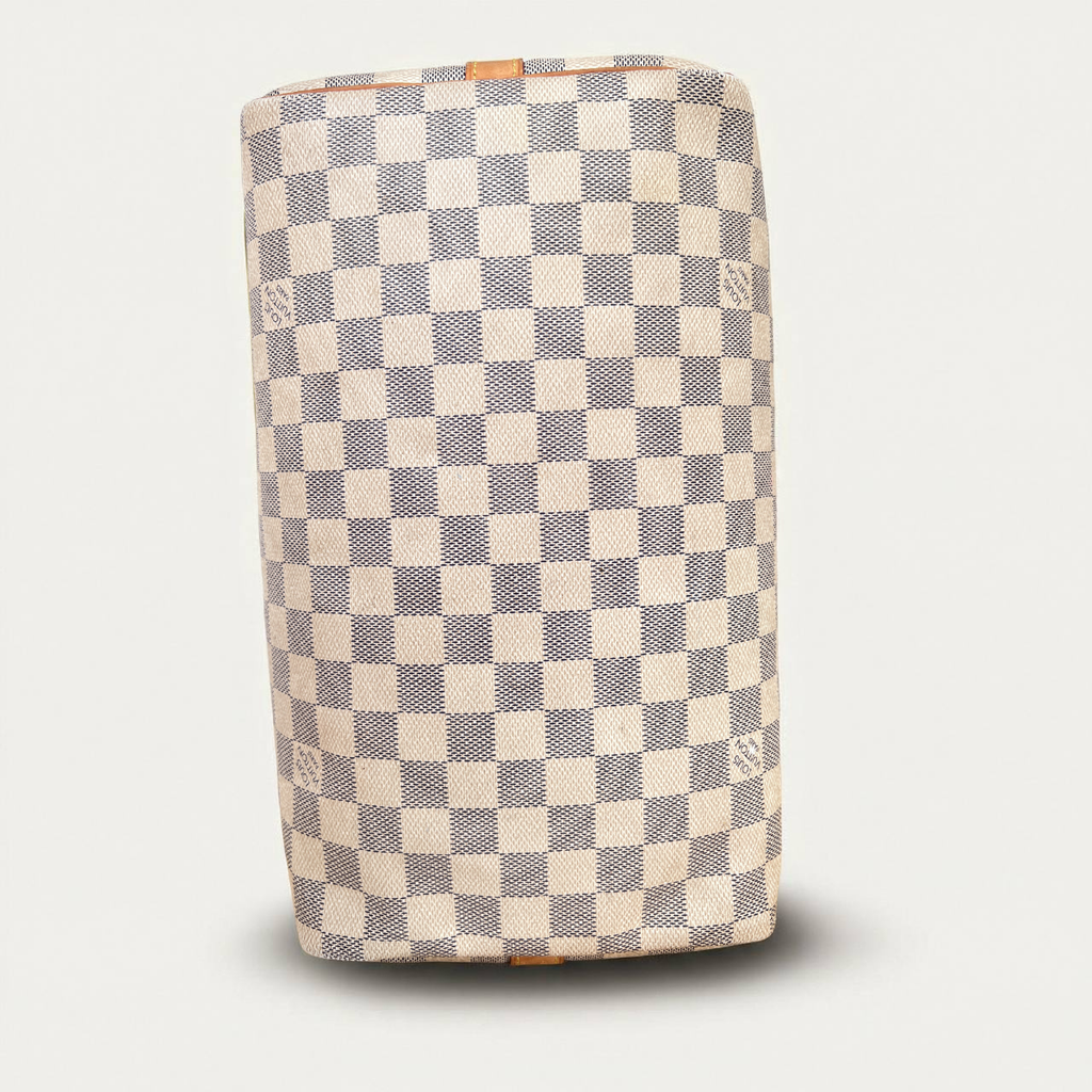 Louis Vuitton Speedy 30 Azur Damier Bandouliere Satchel Crossbody Bag