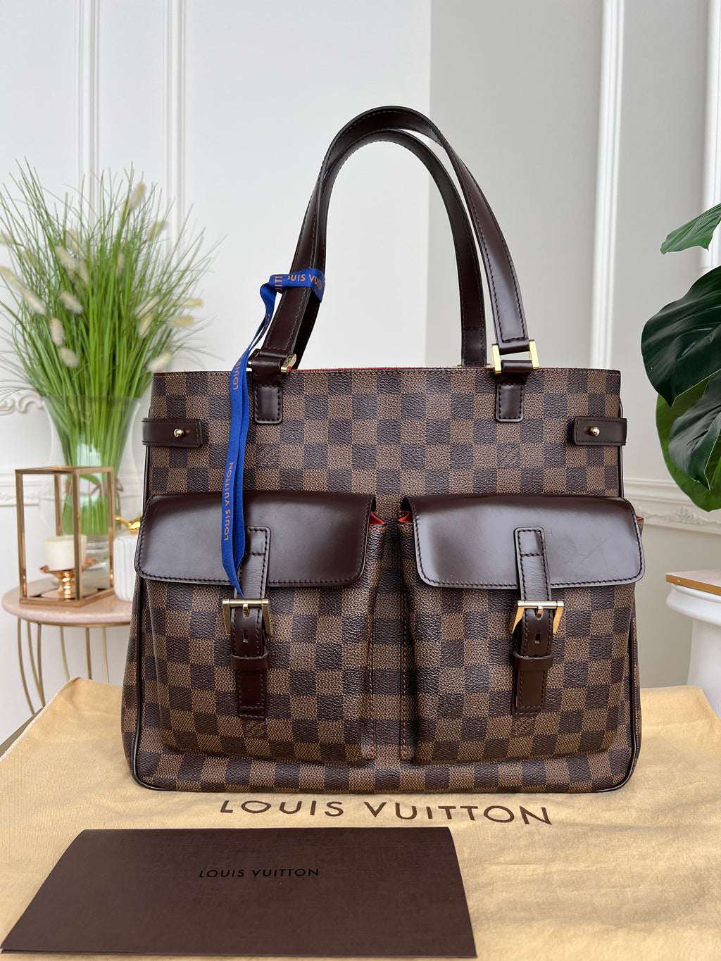 Authentic LV Uzes damier ebene handbag