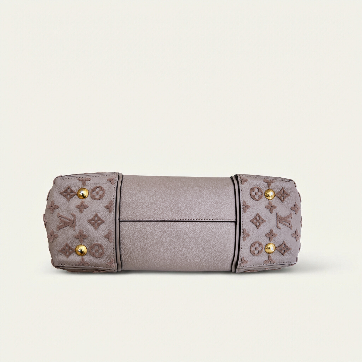 Louis Vuitton W Tote Veau Cachemire Calfskin  suede brown bag